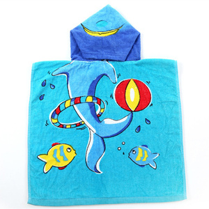 Serviette poncho à capuche 100 % coton personnalisée pour enfants, vente en gros - Product Image 3