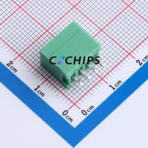 MX2EDGVC-2.54-04P-GN01-Cu-A Plug-in Terminal Block Through hole,P=2.54mm Board-to-Board / Socket - Closed 1x4P 2.54mm Green - Product Image 2