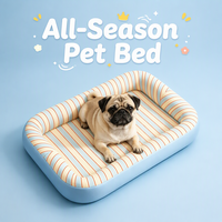 Canapé-lit pour chien moderne, en coton biologique, doux, multicolore, de petite et grande taille, de luxe, amovible et lavable, vente en gros