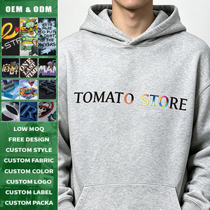 Sweat à capuche thermochromique en coton 100% premium, grammage lourd, coupe ample unisexe, vêtement vierge personnalisable avec logo - Product Image 1