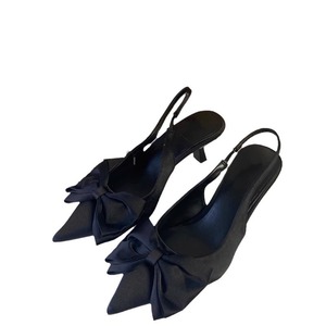 Productos de dropshipping 2024, zapatos de mujer, tacón medio, corte bajo, puntiagudos, puntera, sandalias con lazo, sandalias para mujer - Product Image 5
