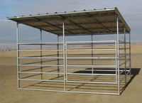 Panneau de clôture pour ferme d'élevage en acier revêtu, pour chevaux, moutons, bovins, enclos, panneau de corral avec porte de cour pour les pâturages de chevaux