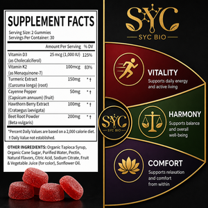 Gomitas <span class=keywords><strong>de</strong></span> Pimienta Cayena Avanzadas SYC BIO, Soporte Antioxidante Natural para Adultos, 60 Unidades, Precio al por Mayor, Marca Privada OEM ODM - Product Image 4