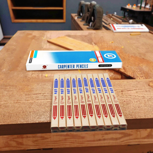 Lápiz de Carpintero Octogonal Bicolor Rojo y Azul Marcador de Escena para Distinguir Lápices de Construcción Lápiz para Carpintero y Ebanista - Product Image 4