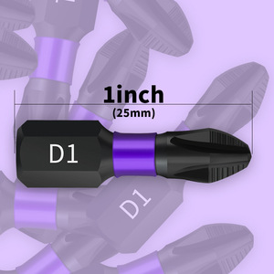 Guest Quality Impact Screwdriver Bit 25mm 1 Inch Ph2 1/4 Hex Shank Black Oxide S2 Steel - Product Image 1