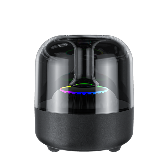 BTS-1102 Mini RGB LED Light Plastic BT Wireless Speaker 3D Surround Sound Cover Subwoofer DC Portable Speaker