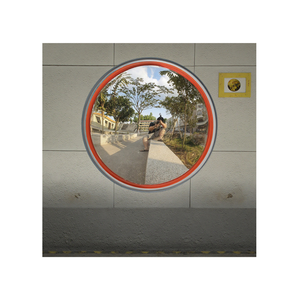 Espejo Decorativo de Pared Redondo Convexo Naranja CITICITY de 22 Pulgadas/55 cm con Ángulo de Visión de 180 Grados, Material PC+PP para Uso en Interiores - Product Image 1