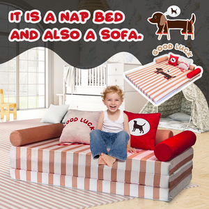 Moderne Beau Design 1.5M/1.8M <span class=keywords><strong>Convertible</strong></span> Confort Mousse Enfants Canapé Chaise Lit Usine En Gros Amovible Fermeture Éclair Couverture Souple - Product Image 2
