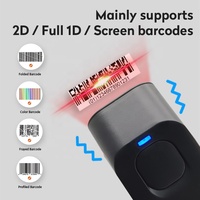 Escáner de Códigos de Barras 2D Inalámbrico JR 1055W, Lector de Códigos QR con Soporte Magnético y Sensor Automático para Control de Inventario