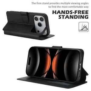 Kinh Doanh PU Leather Trường Hợp Ví Cho <span class=keywords><strong>Iphone</strong></span> 16 Pro 17 Proma Lật Khe Cắm Thẻ <span class=keywords><strong>Folio</strong></span> Điện Thoại Cover Quay Lại Shell Với Từ Chân Đế - Product Image 6