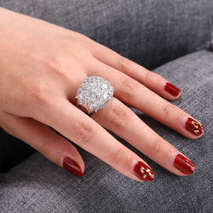 las mujeres los hombres la anillos de circón cúbico de Micro Pave fila Bling CZ de moda anillo de cobre joyas de <span class=keywords><strong>Bohemia</strong></span> - Product Image 5