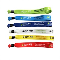 Pulseras de Tela Personalizadas de Un Solo Uso con Cierre Deslizante para Eventos, Pulseras de Poliéster para Festivales, Hechas en China