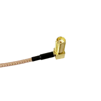 Câble coaxial RG316 SMA-KW-RG316-SMA-KW avec connecteurs SMA femelle coudés et SMA femelle coudés