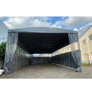 Estructura de acero de alta calidad plegable deslizante Push Pull <span class=keywords><strong>techo</strong></span> carpa marquesina para cancha deportiva bádminton estadio <span class=keywords><strong>techo</strong></span> carpa - Product Image 1