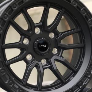 גלגלי HTOR 17 18 אינץ' 6x139.7 שחור מט, מחושלים, לרכב פיקאפ, חישוקי שטח, מתאימים להיילקס, סילברדו 1500, ראם 1500 - Product Image 4