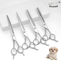 Ciseaux de toilettage professionnels japonais multi-usages en acier inoxydable de luxe, 7,5, 7 et 6,5 pouces, pour poils de chien - Vente chaude