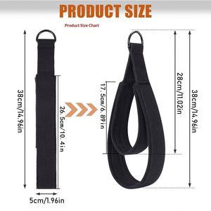 Double Loop <b>Stretch</b> Straps for Pilates and Yoga Ankle Calf Wrist Handle Straps (Yoga Rope Included) - Product Image 2