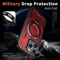 Coque de téléphone magnétique de haute qualité pour iPhone protecteur de couverture complète antichoc avec support de charge