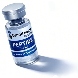 Étiquettes personnalisées imprimées pour flacons de peptides, autocollantes, imperméables, pour usage en <span class=keywords><strong>laboratoire</strong></span>, cosmétique et pharmaceutique - Product Image 1