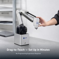 Bras robotique collaboratif de bureau Dobot MG400 à 4 axes, charge utile de 500 g, portée de 440 mm, précision de ±0,05 mm pour l'assemblage et le placement