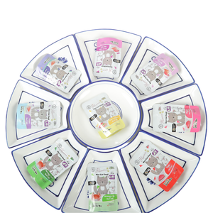 بيع بالجملة طعام عضوي غير قابل للغذاء الرطب للقطط 15 جم و 90 جم 4 نكهات سمك السلمون سمك التونة الدجاج وسمك القد يعامل القطط - Product Image 1