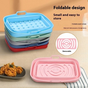 Plateau de cuisson en silicone multifonctionnel résistant aux hautes températures pour barbecue et friteuse à air, coussin jetable pour plats et casseroles - Product Image 5