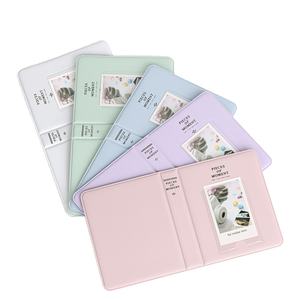 ミニ 3インチ レザー PVC カバー フォトアルバム 64ポケット ロゴ印刷 カスタマイズ可能 結婚式 Instax写真 & カードチケット用 - Product Image 6