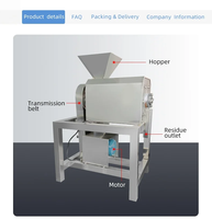 Industriële automatische motor aangedreven groente mango puree passievrucht ananas jam pulp extractor kersenpulper