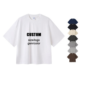 Custom Printing Unisex Plain Tee Shirts Daily <strong>Basic</strong> Blank Tshirt Oversized Boxy Fit Simple T Shirt Men Cotton T-shirt - Product Image 1