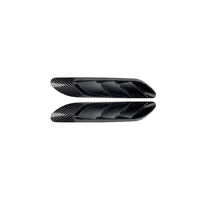 Autocollant de voiture en ABS noir brillant et motif carbone pour aérateur de pare-chocs, compatible avec Mercedes-Benz Classe C W206 C63 C200 C260 2022+
