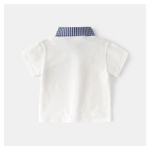 <span class=keywords><strong>Polo</strong></span> Estiva per Bambini in Puro Cotone a Maniche Corte, Stile Coreano Tie-Dye con Colletto Rovesciato, Semplice e Trendy per Ragazzi e Ragazze - Product Image 4