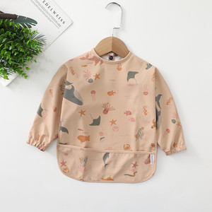 Bavoirs <span class=keywords><strong>pour</strong></span> bébés garçons et filles, bavoirs d'alimentation <span class=keywords><strong>pour</strong></span> enfants, <span class=keywords><strong>tablier</strong></span> à manches longues <span class=keywords><strong>pour</strong></span> tout-petits - Product Image 4