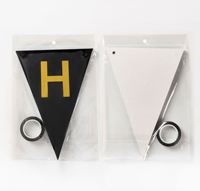 Guirlande de lettres dorées Joyeux Anniversaire, Décoration de fête, Bannière en papier, Drapeau à tirer