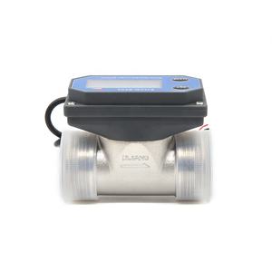 DIJIANG ZJSUS-BT01-DN32 40-460LPM DC3.5-24V Pengukur Aliran Air Turbin Baja Tahan Karat dengan Layar Kalkulator OEM NPN Pulsa IP65 - Product Image 1