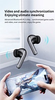 AGETUNR 2023 HOT S52A Écouteurs TWS V5.3 sans fil, écouteurs intra-auriculaires mains libres, activation de la commande vocale, double micro ENC+ANC, suppression du bruit, casque