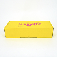 Boîte cadeau jaune personnalisée de design noir pour emballage de luxe pour la promotion de la marque