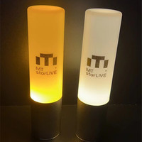 Lampe de bureau LED lumineuse en métal créatif anti-chute circulaire Service Chandelier Logo personnalisé Lampe de bar à main