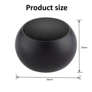 SIHAGE M3 Mini Kablosuz BT V5.0 Taşınabilir Dış Mekan Çelik Tabanca Metal Subwoofer Hoparlör Dahili Mikrofon 5-10W Çıkış Gücü 3 Saat Çalma Süresi - Product Image 5