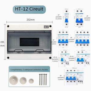 กล่องจ่ายไฟฟ้าพลาสติก ABS กันน้ำสำหรับภายนอกอาคาร HT12 ระดับการป้องกัน IP65 กล่องหุ้มอุปกรณ์อิเล็กทรอนิกส์ - Product Image 6