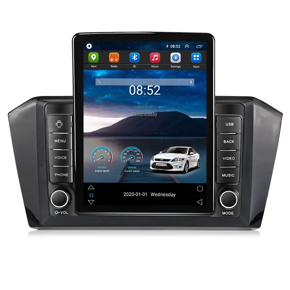 MEKEDE Android 11 8 + 128G som de carro para VW Passat b8 Magotan 2015-2018 IPS + 2.5D + DSP GPS BT rádio de carro eletrônica automática