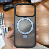 Coque de téléphone portable Face Brand pliable avec anneau magnétique, en TPU+PC translucide, effet mat, antichoc, couleur unie pour OnePlus