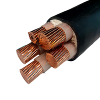 Cable de Alimentación de PVC de Baja Emisión de Humo WDZN-YJV, Cable de Cobre YJV5*16, Uso Industrial, IP65, 15kV, Baja Tensión