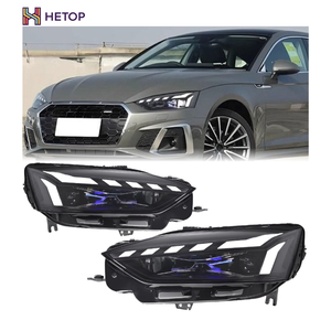 Fari HETOP <span class=keywords><strong>A5</strong></span> 2021-2024, Aggiornamento Fari LED A5L Plug and Play, Indicatori di Direzione Anteriori Modificati, Luci Diurne per Audi - Product Image 1
