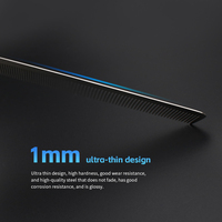 Peignes de queue en métal en acier inoxydable pour Salon, logo privé, ensemble de peignes de coupe fins en argent, peigne de queue de Rat en acier pour coiffure