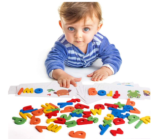 <span class=keywords><strong>Gioco</strong></span> di Abbinamento Lettere, Giocattoli per l'Apprendimento dell'Ortografia e della Scrittura per Prescuola e Asilo, Giochi di Abbinamento con Lettere dell'Alfabeto e Parole Visive - Product Image 2