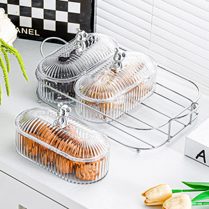 Candy Box With Lid <b>Rectangle</b> 1-3L Storage Container For Home Living Room <b>Coffee</b> <b>Table</b> Decorative Fruit Platter - Product Image 2