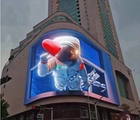 Affichage LED fixe P5 extérieur, écran incurvé HD 3D, panneau publicitaire extérieur, grand écran, mur vidéo LED, signalisation