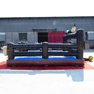 Toro mecánico inflable para niños, juguete personalizado de fábrica, máquina de juego de rodeo, pene, a la venta, usado - Product Image 4