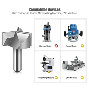 L-N324 1 шт. 12/12.7 мм хвостовик 50 мм размер для очистки дна фреза из карбида вольфрама Лезвия резак для деревообработки - Product Image 6