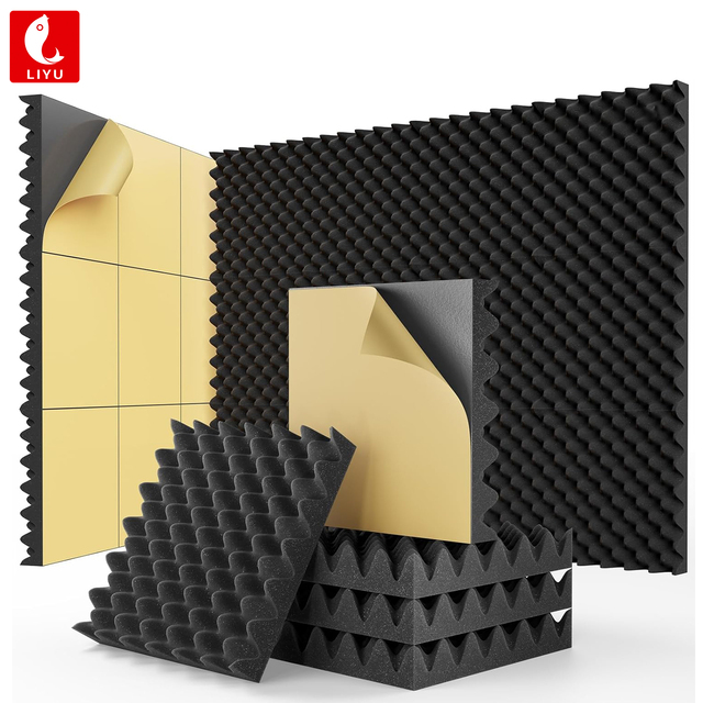 Cheap Wholesale 12 Inches Fireproof Wave Soundproof Panel Acoustic Foam Panels